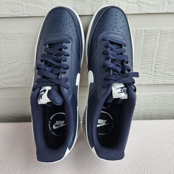 Nike Court Vision Low Sneaker Men SZ 10.5 Obsidian Summit White Blue FZ5547-400 - Picture 8 of 11